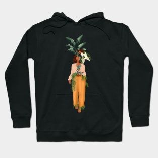 Modern plant lady illustration 6 Hoodie